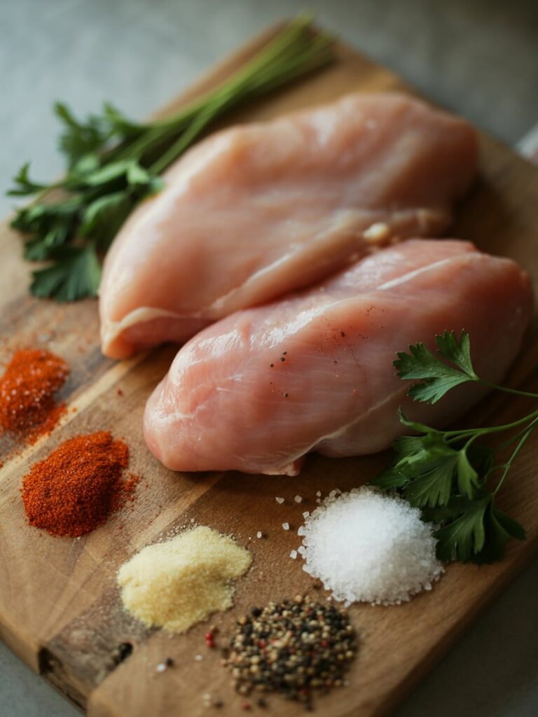 Ingredients for Air Fryer Chicken Breast