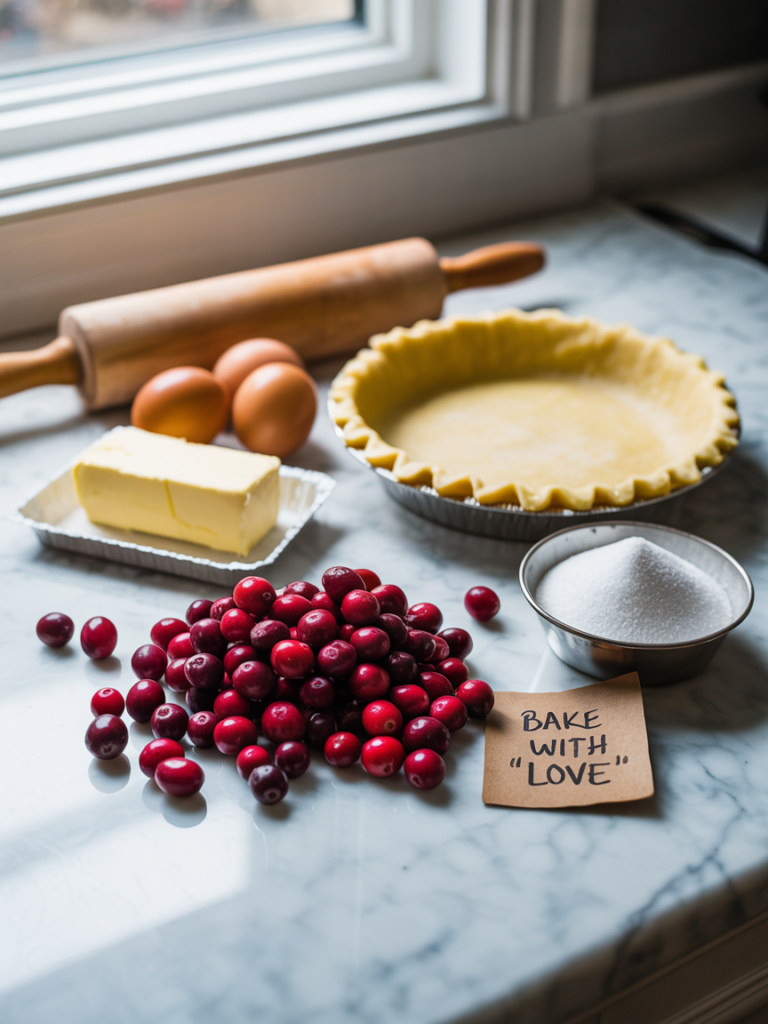 cranberry curd tart ingredients