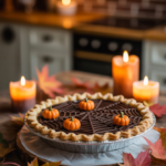 Halloween Pie decorated for spooky season