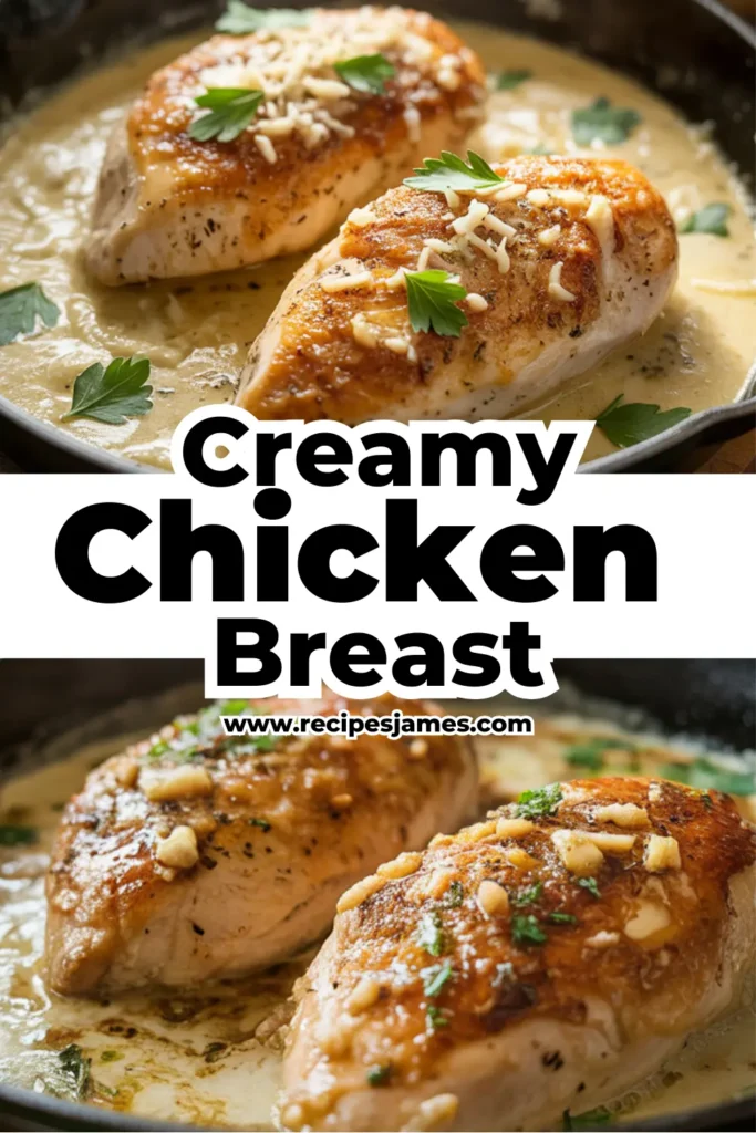 Creamy Garlic Parmesan Chicken Breast