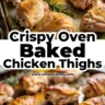 Crispy Oven-Baked Chicken Thighs