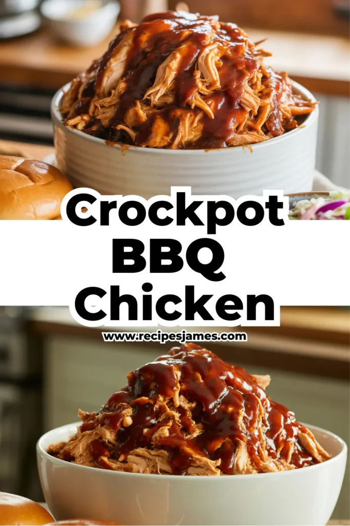 Dump-and-Go Crockpot BBQ Chicken – Easy Slow Cooker Dinner 2 Crockpot BBQ Chicken