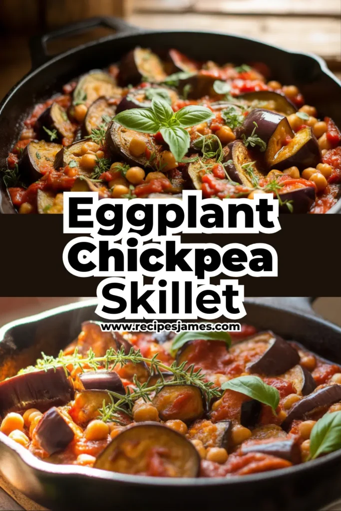 Eggplant & Chickpea Skillet – Easy One-Pan Vegetarian Dinner 2 Eggplant & Chickpea Skillet – Easy One-Pan Vegetarian Dinner