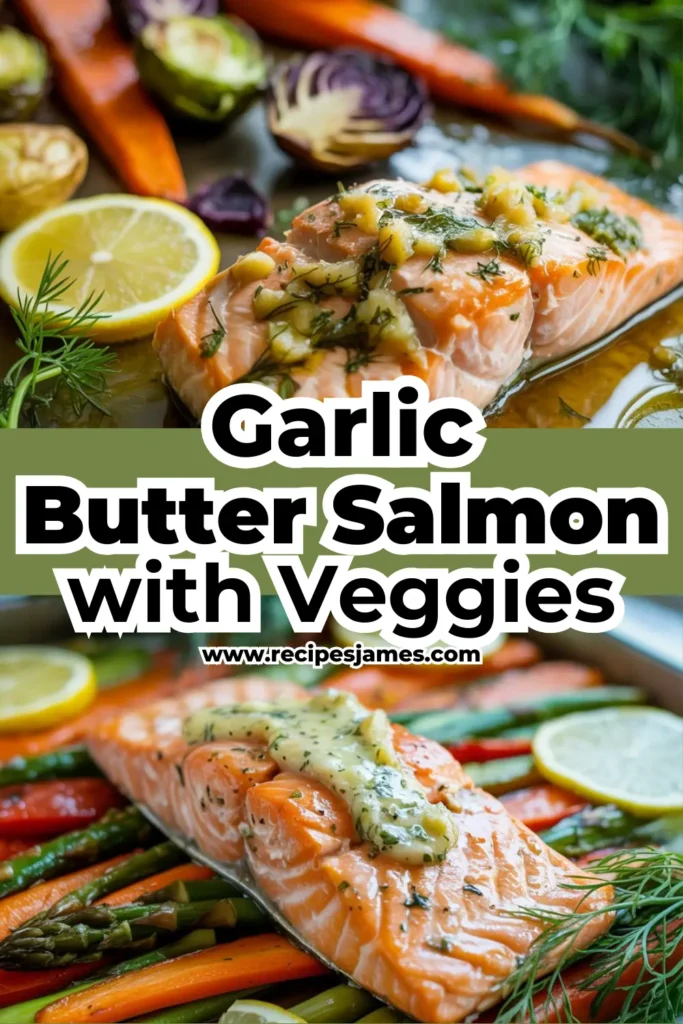Garlic Butter Salmon with Veggies (Easy One-Pan Dinner) 2 Garlic Butter Salmon with Veggies (Easy One-Pan Dinner)