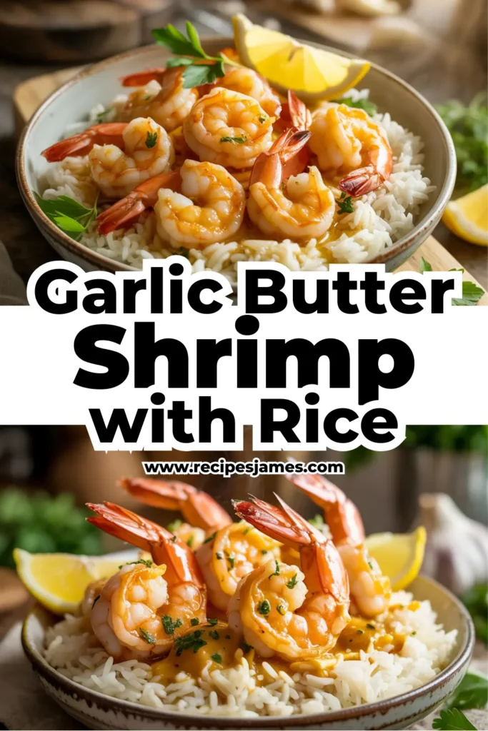 Garlic Butter Shrimp with Rice (30 Minute Dinner) 2 Garlic Butter Shrimp with Rice (30 Minute Dinner)
