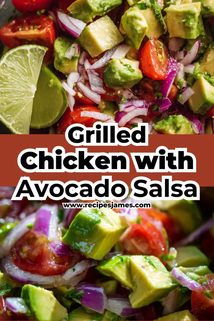 Grilled Chicken with Avocado Salsa (Healthy & Easy Dinner) 2 Grilled Chicken with Avocado Salsa (Healthy & Easy Dinner)