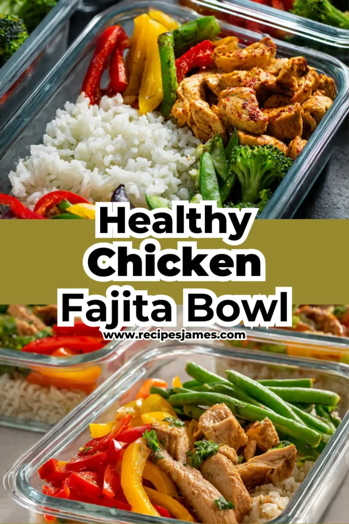 Easy Healthy Chicken Fajita Bowl for Dinner 2 Easy Healthy Chicken Fajita Bowl for Dinner