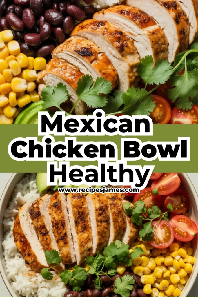 Mexican Chicken Bowl (Healthy & High Protein) 2 Mexican Chicken Bowl (Healthy & High Protein)