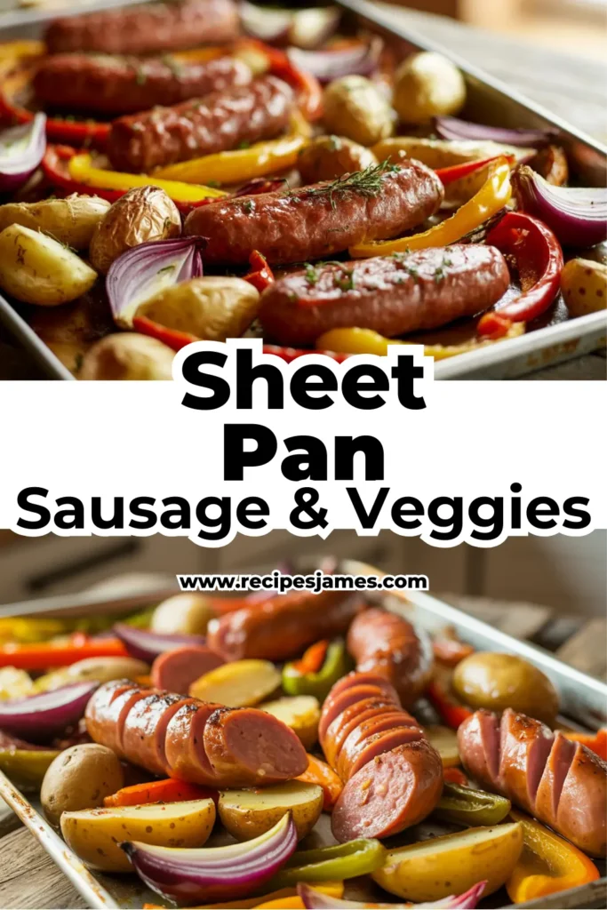 Sheet Pan Sausage & Veggies (Easy 30-Minute Dinner) 2 Sheet Pan Sausage & Veggies (Easy 30-Minute Dinner)