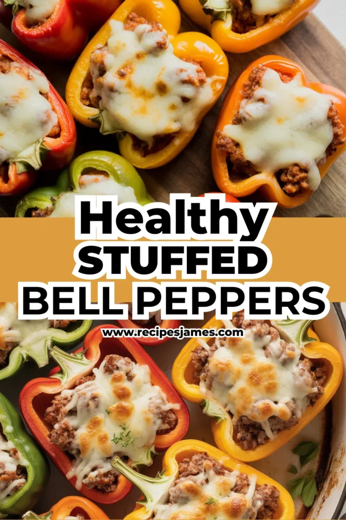Stuffed Bell Peppers with Lean Protein (Healthy Dinner Recipe) 2 Turkey Meatballs with Cauliflower Rice (Healthy Low-Carb Dinner)
