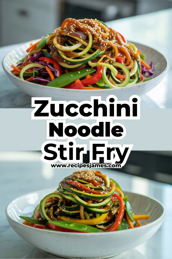 Zucchini Noodle Stir Fry (Healthy 20-Minute Dinner) 2 Zucchini Noodle Stir Fry (Healthy 20-Minute Dinner)