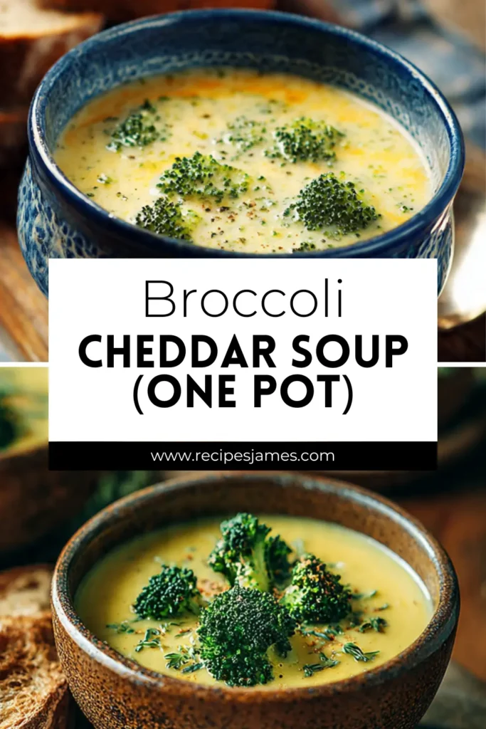 Broccoli Cheddar Soup (One Pot, Creamy & Cozy) 2 Broccoli Cheddar Soup (One Pot, Creamy & Cozy)