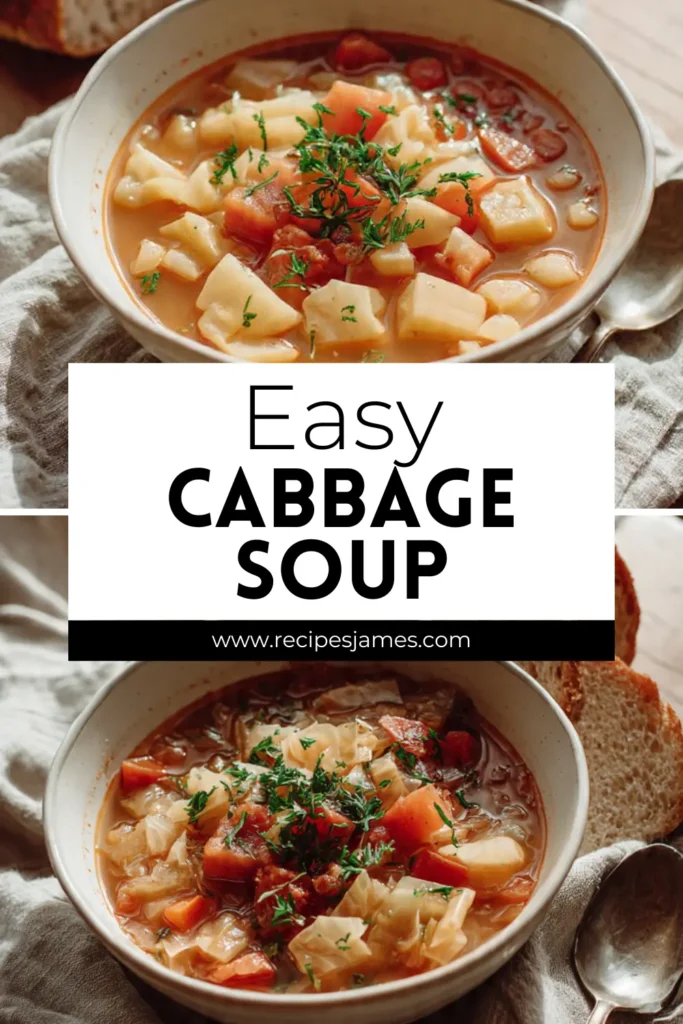 Easy Cabbage Soup – Healthy, Cheap & Comforting 2 Easy Cabbage Soup – Healthy, Cheap & Comforting