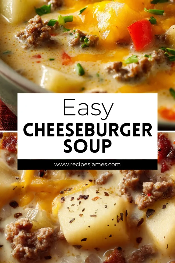 Cheeseburger Soup (Easy Stovetop Comfort Food) 2 Cheeseburger Soup (Easy Stovetop Comfort Food)