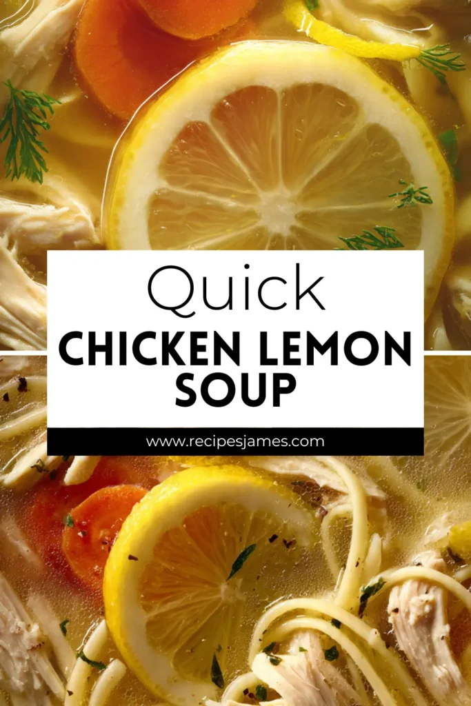 Chicken Lemon Soup (Quick & Fresh Weeknight Dinner) 2 Chicken Lemon Soup (Quick & Fresh Weeknight Dinner)
