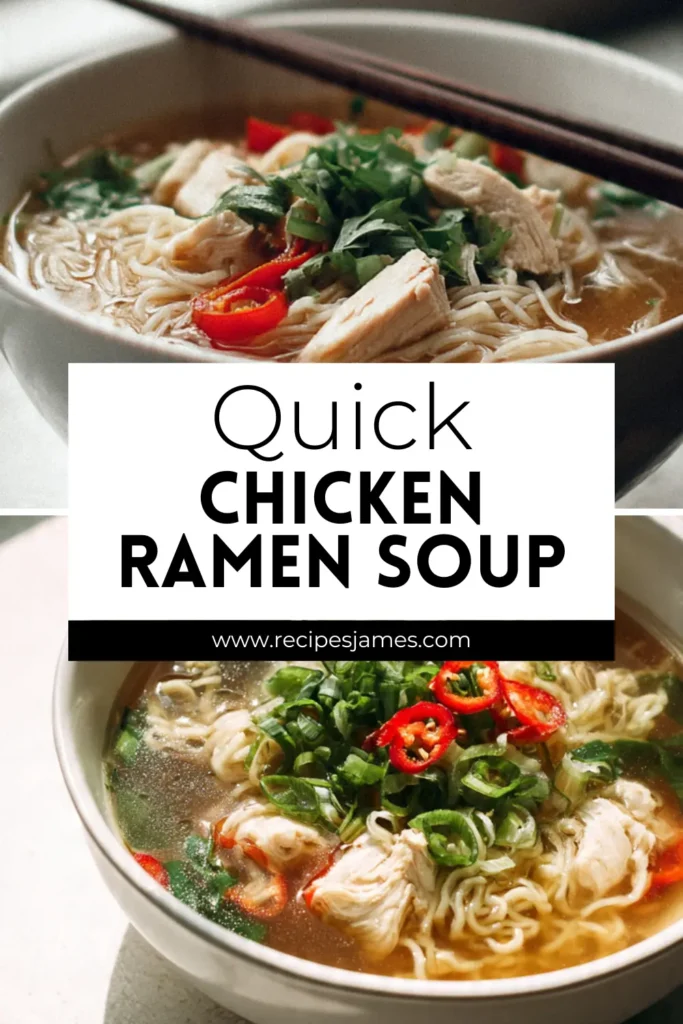 Chicken Ramen Soup (Quick American Style) 2 Chicken Ramen Soup (Quick American Style)