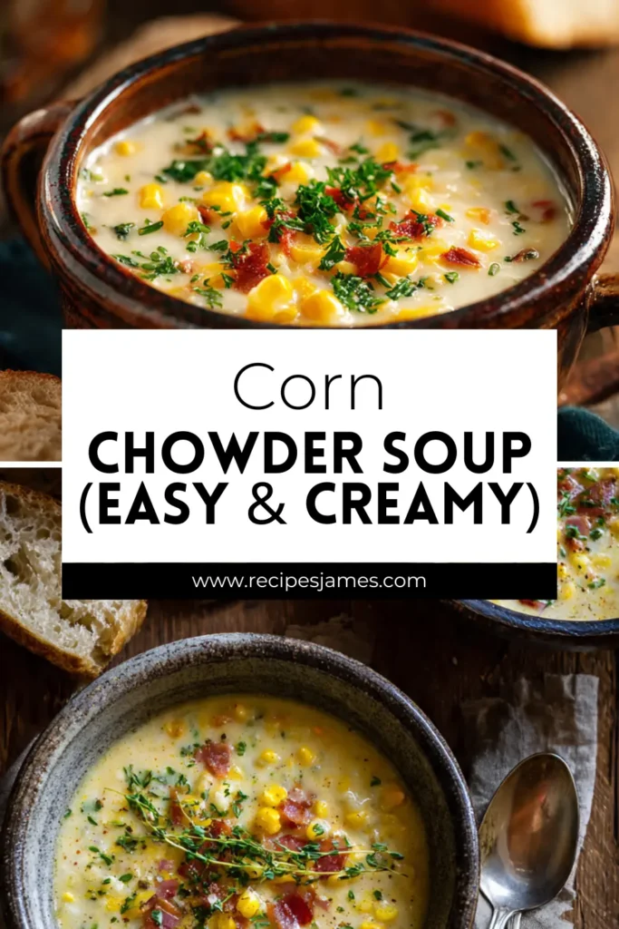 Corn Chowder Soup (Easy & Creamy) 2 Corn Chowder Soup (Easy & Creamy)