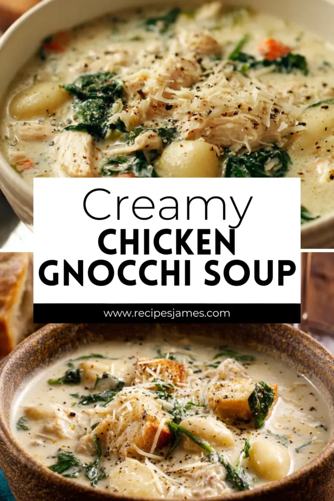 Creamy Chicken Gnocchi Soup (Easy Copycat) 2 Creamy Chicken Gnocchi Soup (Easy Copycat)
