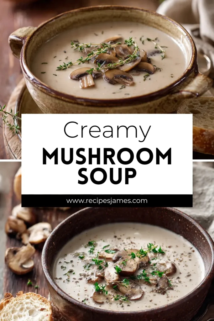 Creamy Mushroom Soup (Stovetop Fast) 2 Creamy Mushroom Soup (Stovetop Fast)