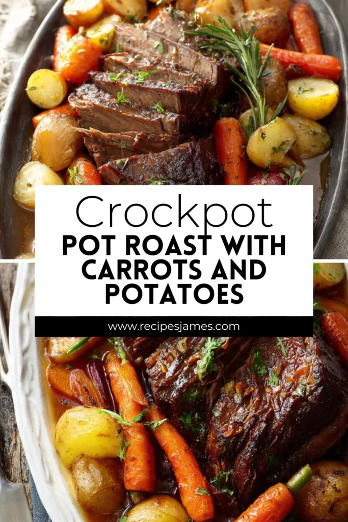 Crockpot Pot Roast with Carrots and Potatoes 2 Crockpot Pot Roast with Carrots and Potatoes
