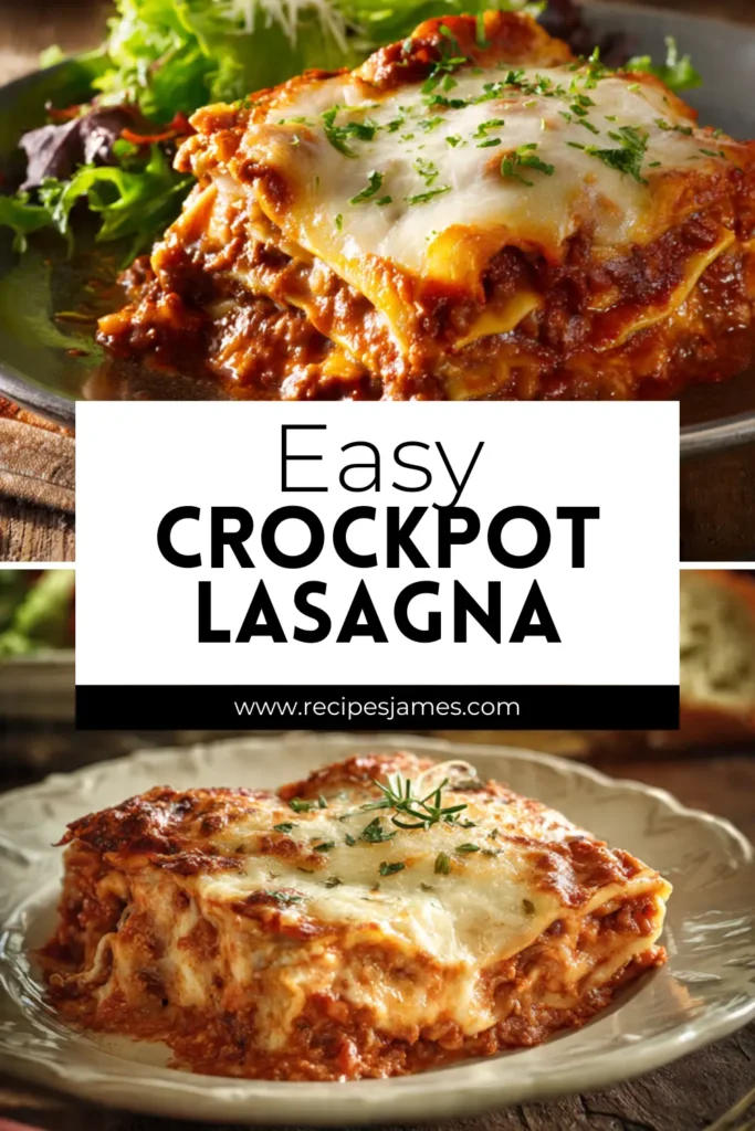 Easy Crockpot Lasagna 2 Easy Crockpot Lasagna