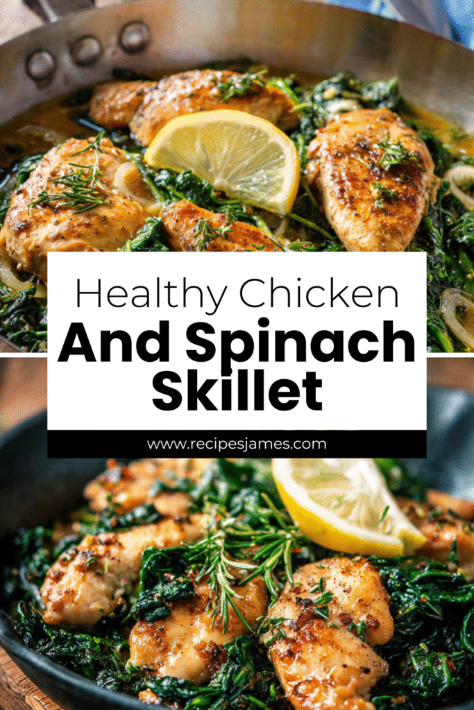 Healthy Chicken & Spinach Skillet – Easy One-Pan Dinner 2 Healthy Chicken & Spinach Skillet – Easy One-Pan Dinner