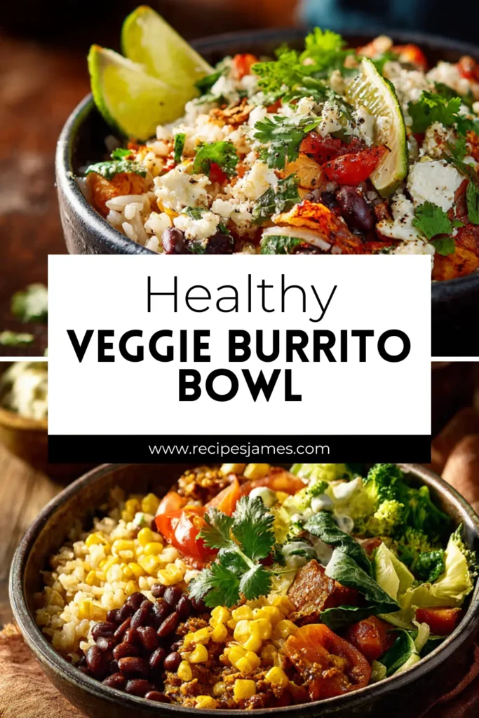 Healthy Veggie Burrito Bowl (Easy Dinner Idea) 2 Healthy Veggie Burrito Bowl (Easy Dinner Idea)