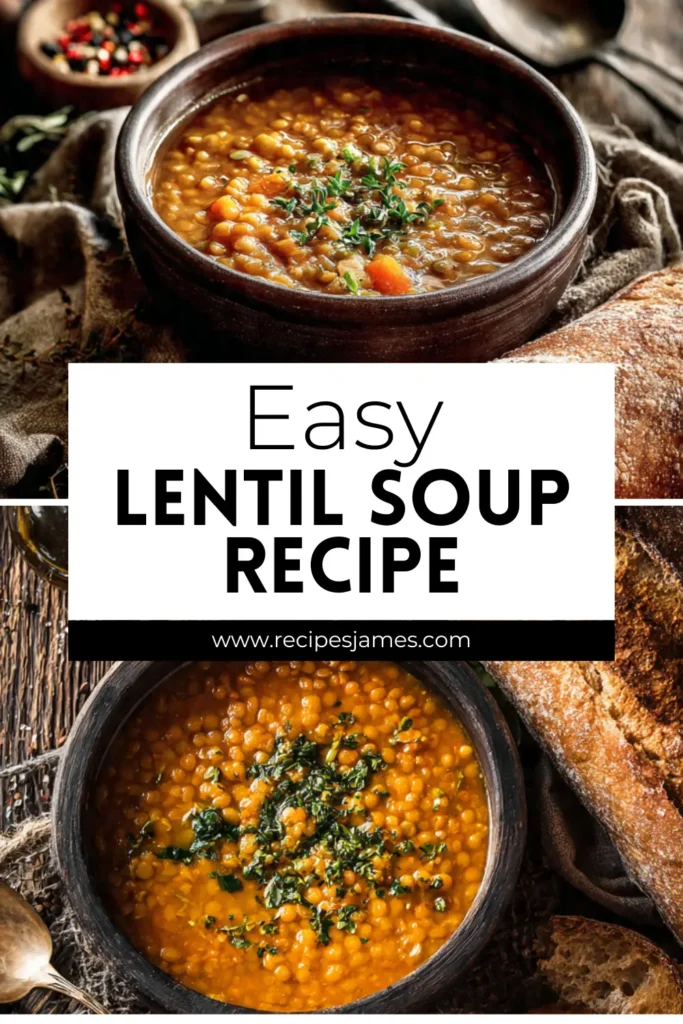 Lentil Soup (Quick & Filling) 2 Lentil Soup (Quick & Filling)
