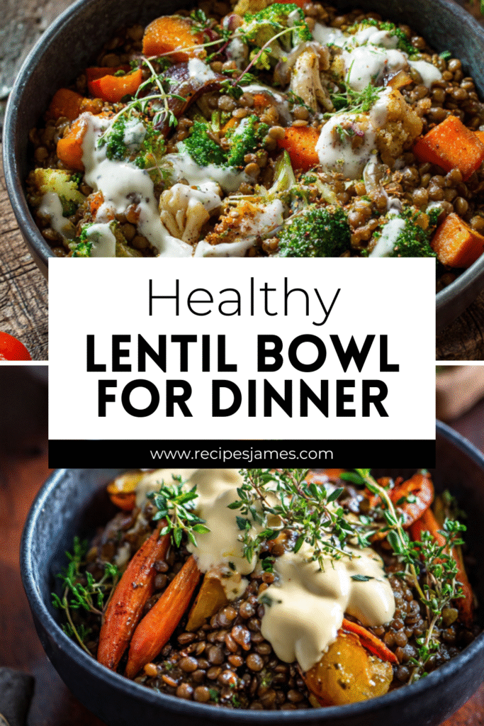 Healthy Lentil Bowl for Dinner 2 Healthy Lentil Bowl for Dinner
