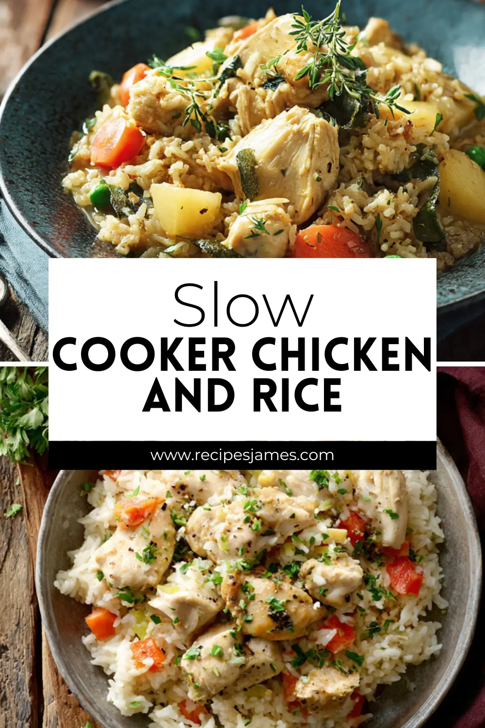 Home 39 Slow Cooker Chicken and Rice