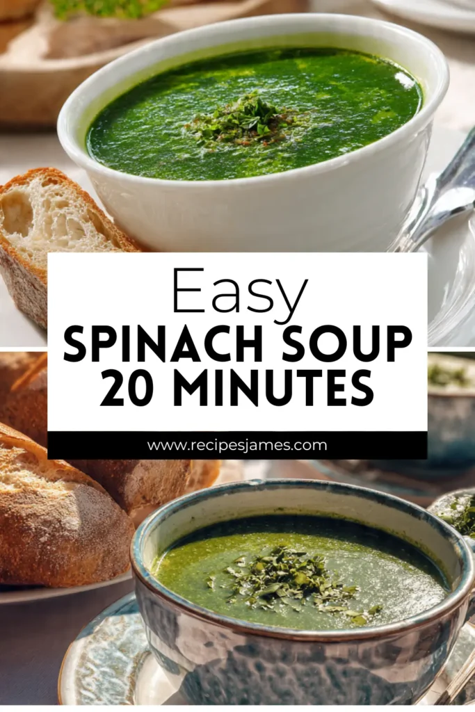 Spinach Soup (Healthy & Fast) 2 Spinach Soup (Healthy & Fast)