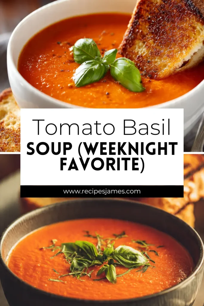 Tomato Basil Soup (Weeknight Favorite) 2 Tomato Basil Soup (Weeknight Favorite)