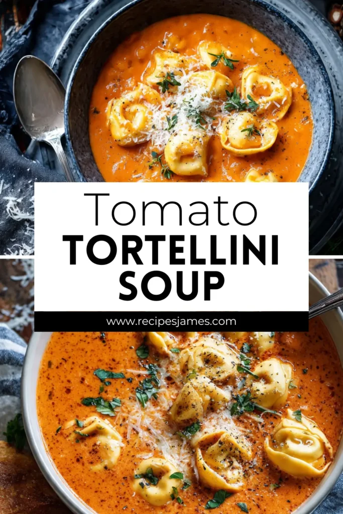 Tomato Tortellini Soup (Quick Creamy Dinner) 2 Tomato Tortellini Soup (Quick Creamy Dinner)