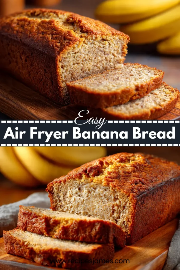 Air Fryer Banana Bread (Moist, Easy & No Oven) 2 Air Fryer Banana Bread (Moist, Easy & No Oven)