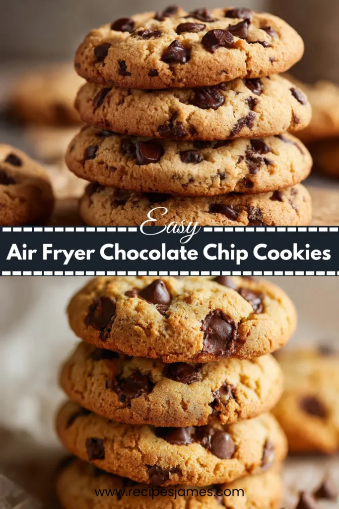 Quick Chocolate Chip Cookies in the Air Fryer 2 Quick Chocolate Chip Cookies in the Air Fryer