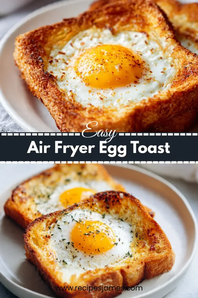 Air Fryer Egg Toast (Quick & Easy Breakfast) 2 Air Fryer Egg Toast (Quick & Easy Breakfast)