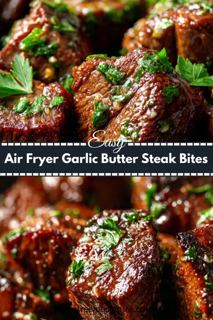 Air Fryer Garlic Butter Steak Bites (Juicy & Ready in 15 Minutes) 2 Air Fryer Garlic Butter Steak Bites (Juicy & Ready in 15 Minutes)