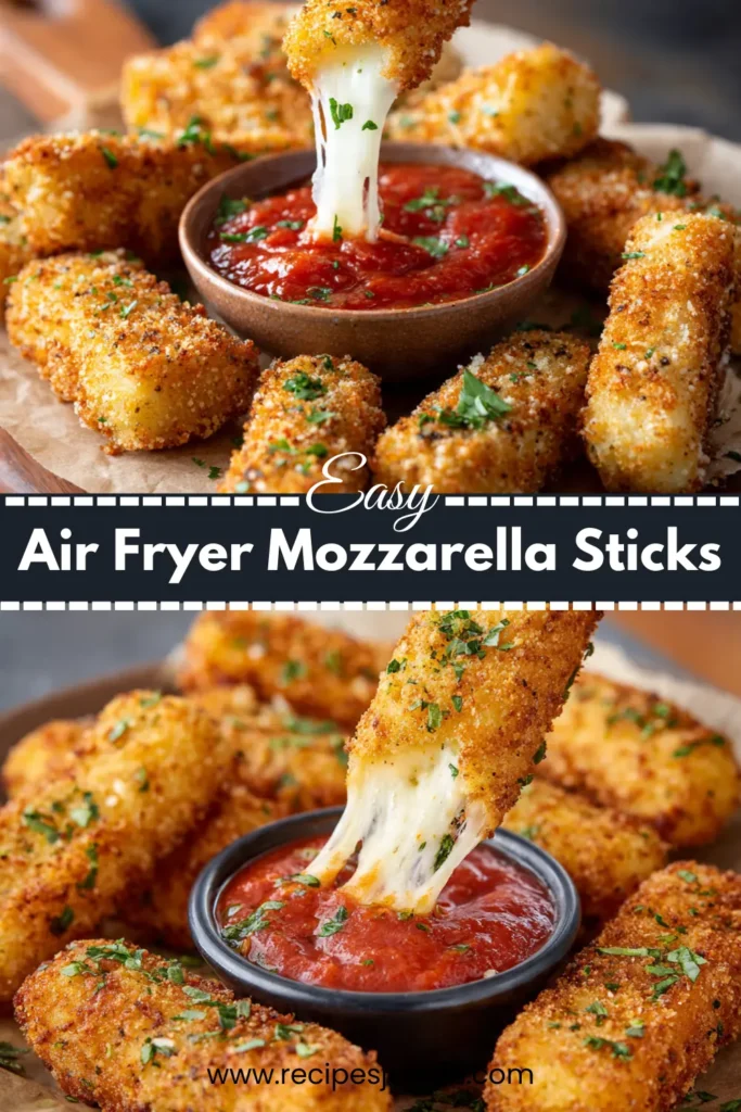 Easy Air Fryer Mozzarella Sticks – No Frying 2 Easy Air Fryer Mozzarella Sticks – No Frying