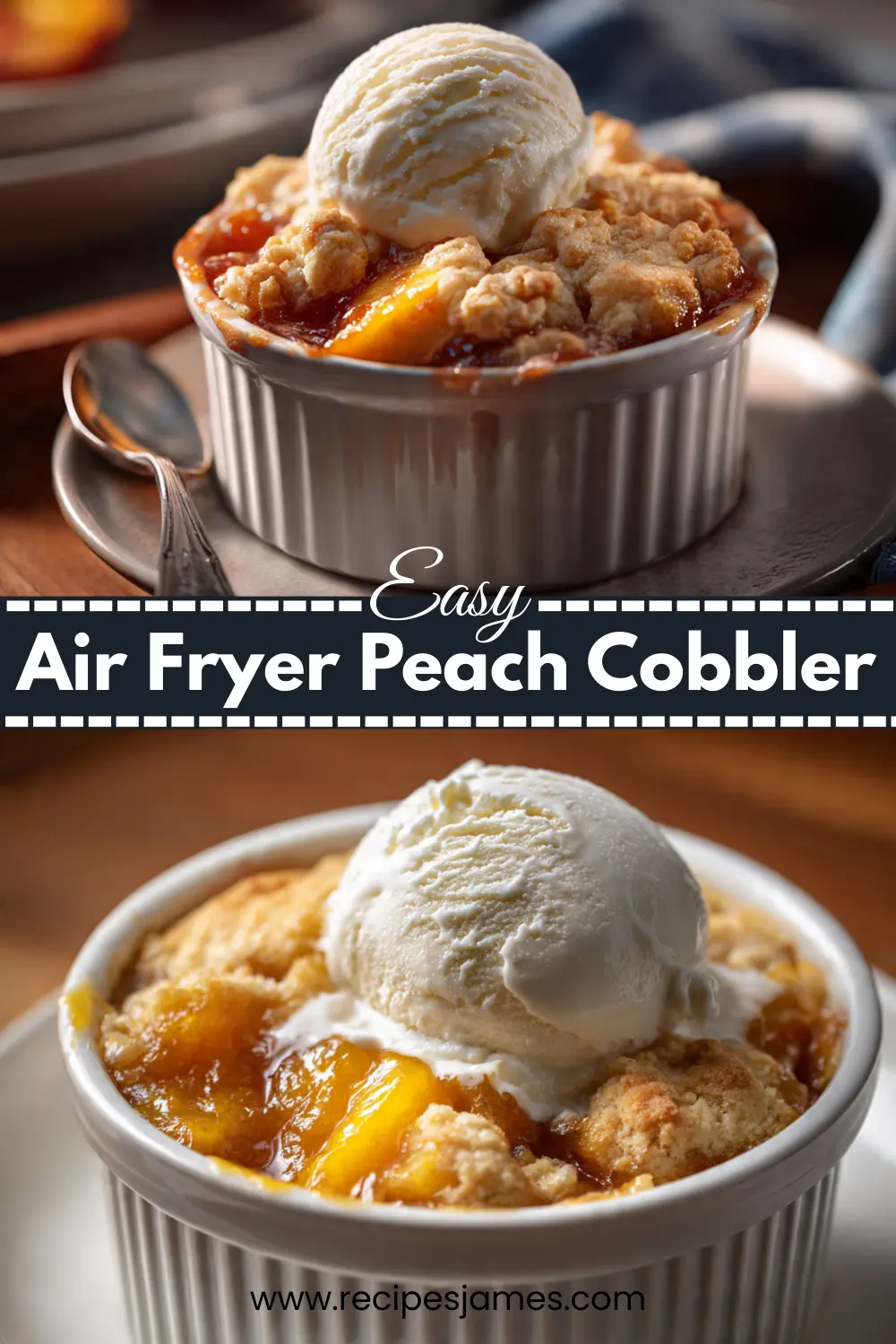 Home 30 Air Fryer Peach Cobbler (Easy 30-Minute Dessert)