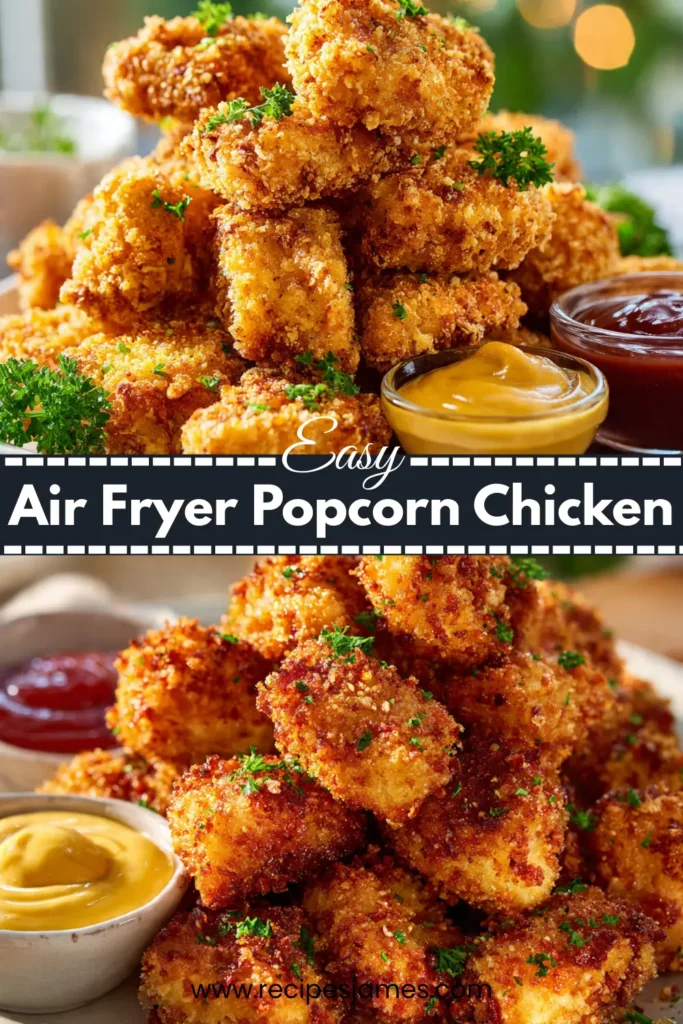 Crispy Air Fryer Popcorn Chicken (Juicy & Golden) 2 Crispy Air Fryer Popcorn Chicken (Juicy & Golden)