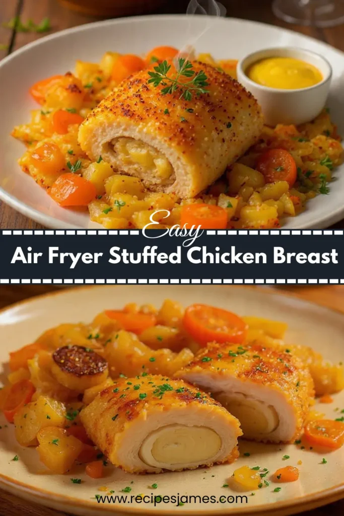 Juicy Air Fryer Stuffed Chicken Breast – Easy Dinner Idea 2 Juicy Air Fryer Stuffed Chicken Breast – Easy Dinner Idea