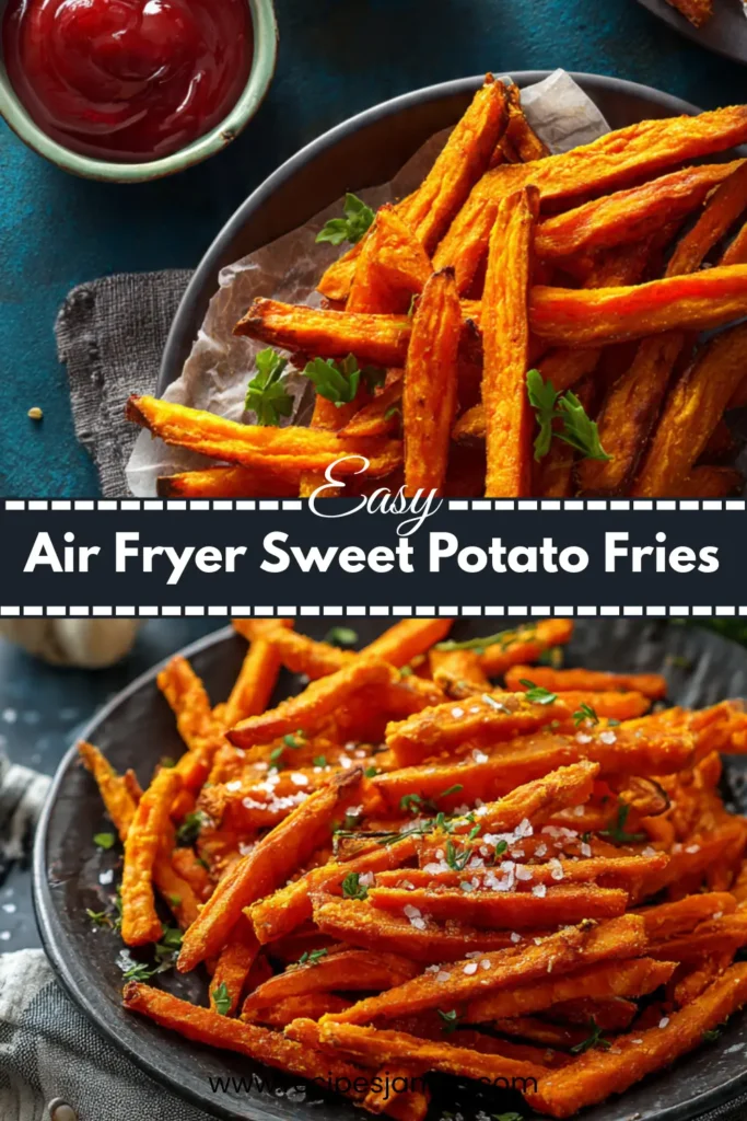 Crispy Air Fryer Sweet Potato Fries (Healthy & Easy) 2 Crispy Air Fryer Sweet Potato Fries (Healthy & Easy)