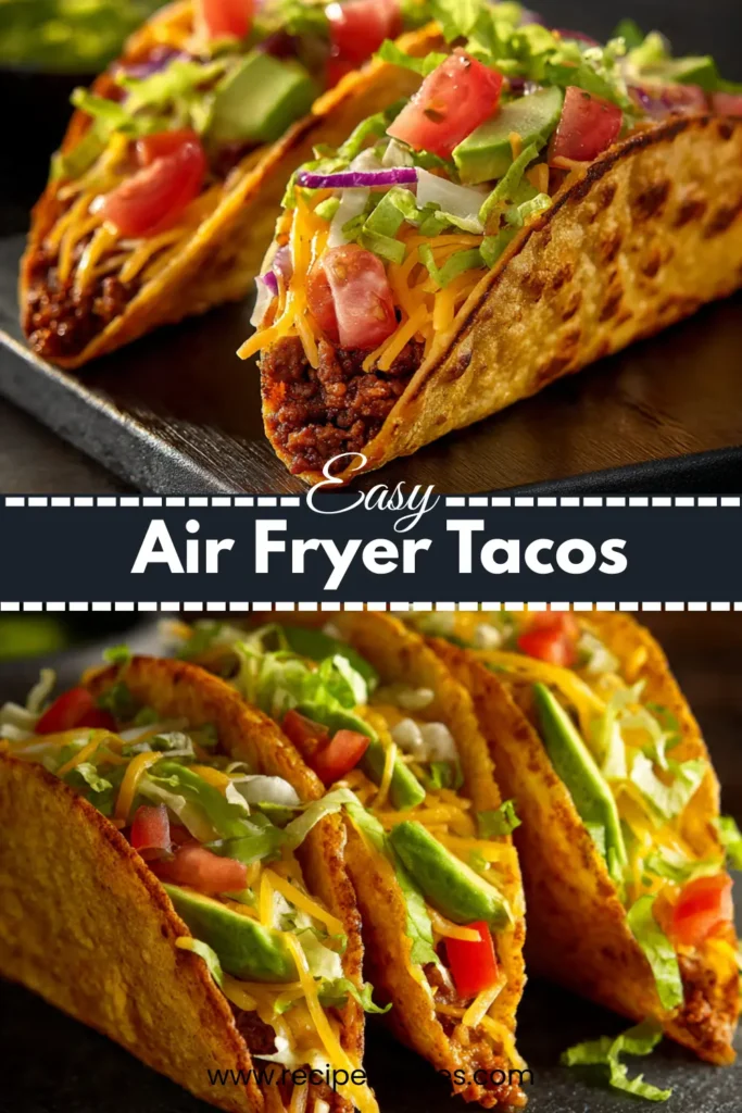Air Fryer Tacos – Juicy, Cheesy, & Crispy 2 Air Fryer Tacos – Juicy, Cheesy, & Crispy