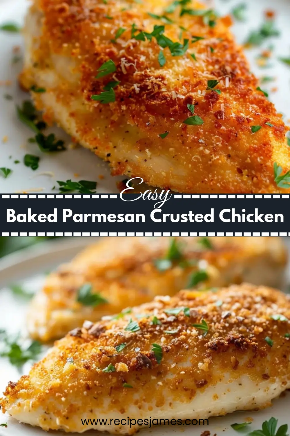 Home 42 Easy Parmesan Crusted Chicken – Oven Baked & Crispy