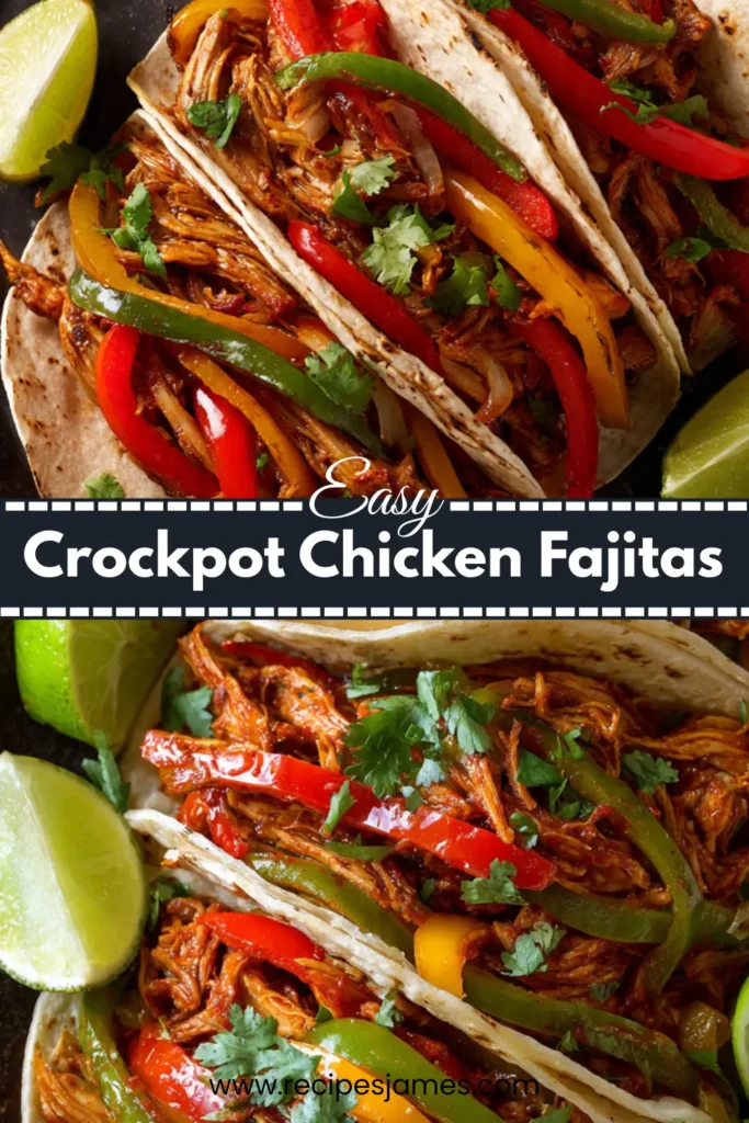 Crockpot Chicken Fajitas (Easy Dump & Go) 2 Crockpot Chicken Fajitas (Easy Dump & Go)