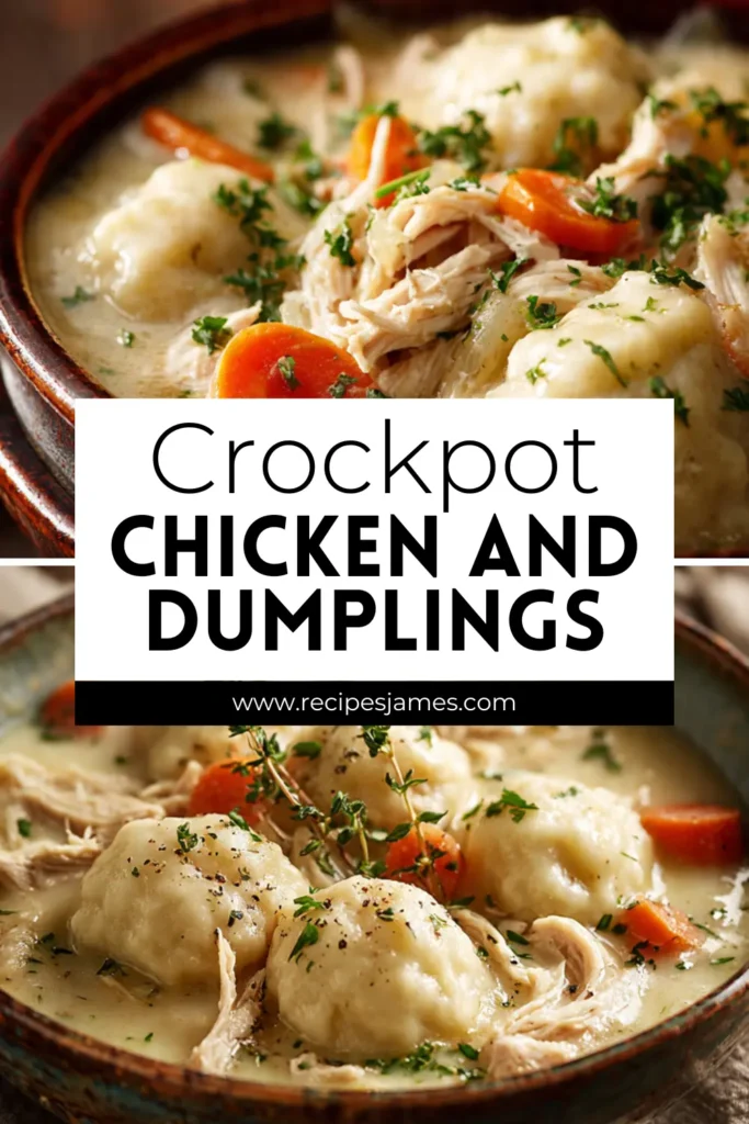 Crockpot Chicken and Dumplings (Easy Comfort Food) 2 Crockpot Chicken and Dumplings (Easy Comfort Food)