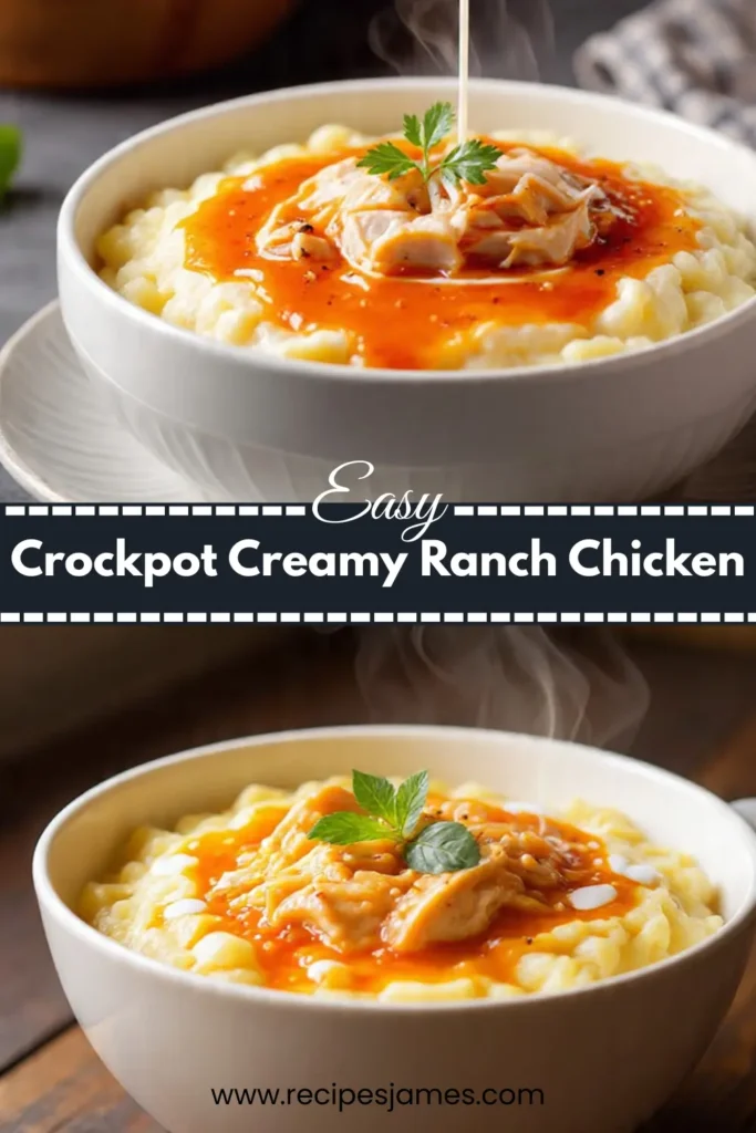 Crockpot Creamy Ranch Chicken (So Easy) 2 Crockpot Creamy Ranch Chicken (So Easy)