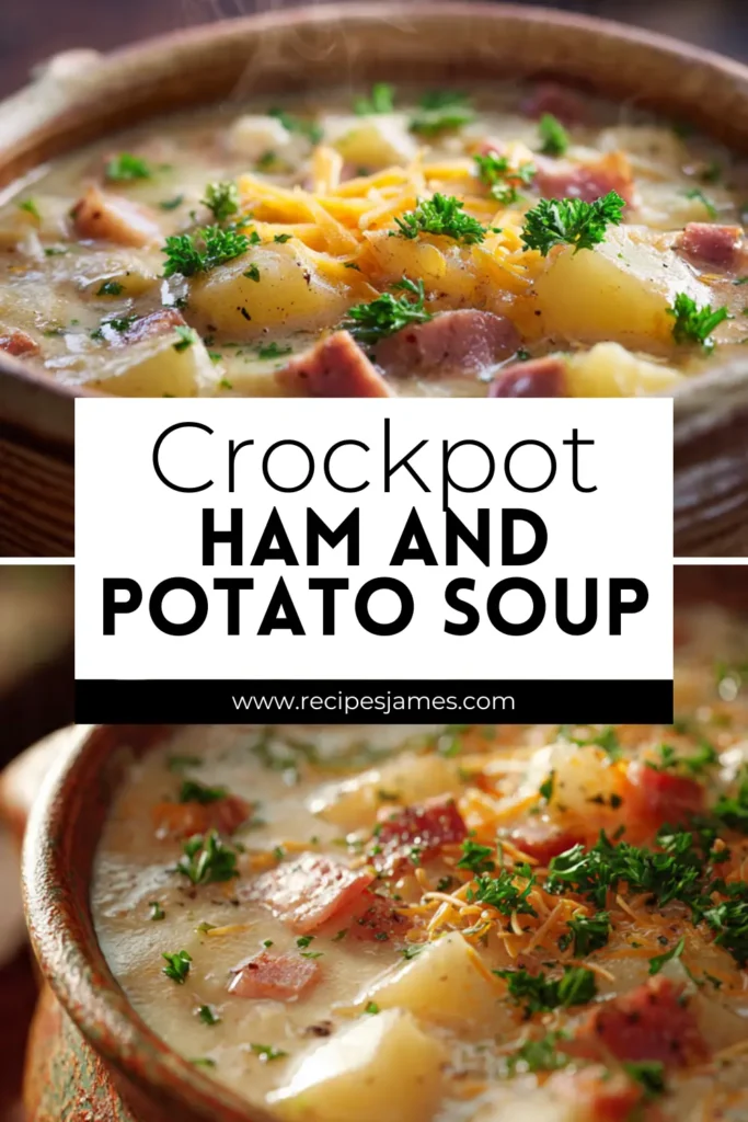 Crockpot Ham and Potato Soup (Easy & Creamy) 2 Crockpot Ham and Potato Soup (Easy & Creamy)