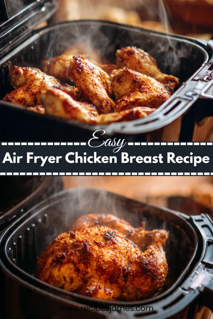 Easy Air Fryer Chicken Breast Recipe (Juicy & Healthy) 2 Easy Air Fryer Chicken Breast Recipe (Juicy & Healthy)