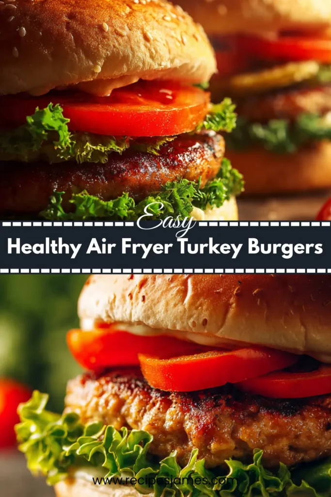 Healthy Air Fryer Turkey Burgers (Juicy & Ready in 15 Minutes) 2 Healthy Air Fryer Turkey Burgers (Juicy & Ready in 15 Minutes)